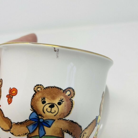 Vintage Bear Friends Action Industries Japan Child Toddler 3 Piece Dining Set - Picture 6 of 10